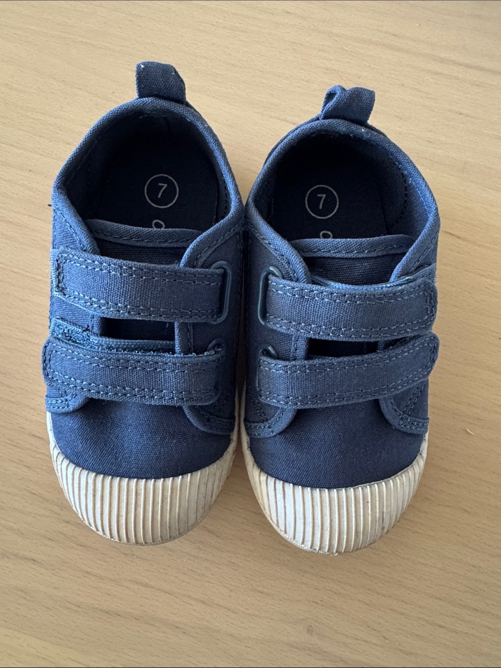 Cat & Jack Navy Blue Double-Velcro Kids Sneakers